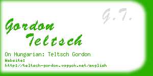 gordon teltsch business card